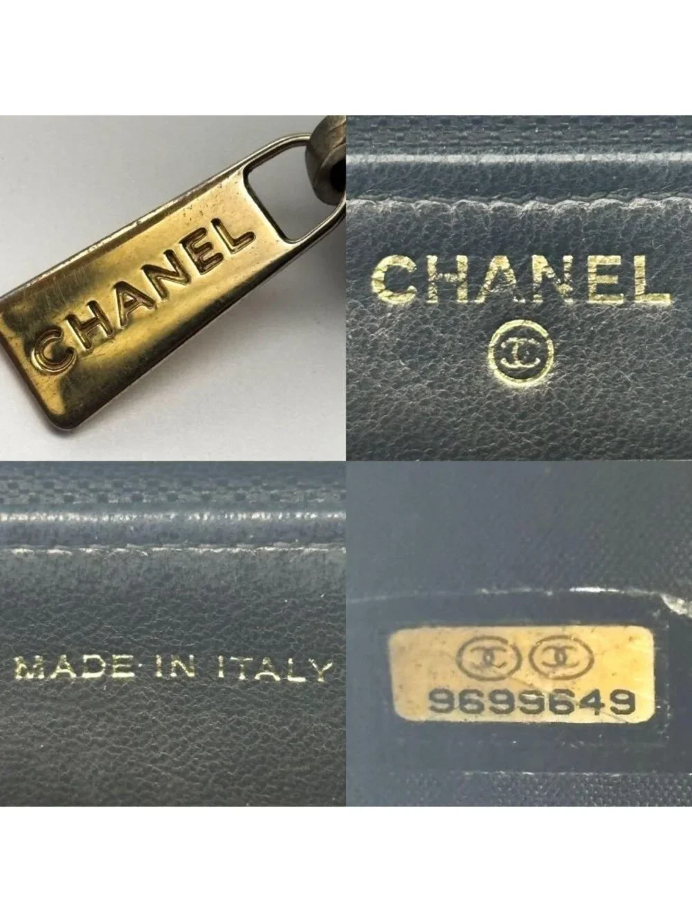 Chanel Wallet Coco Stitch Caviar Round